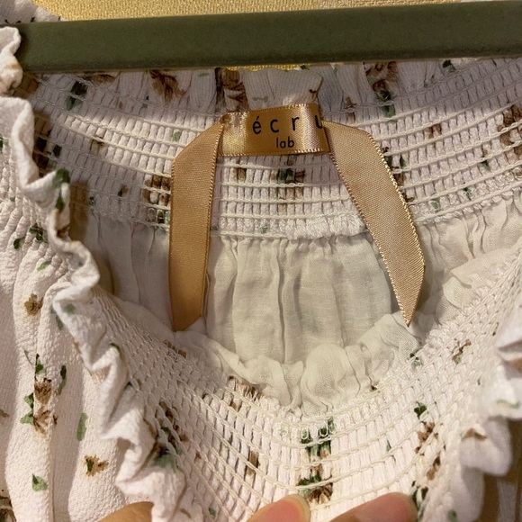 ECRU LABS Floral Print Off Shoulder Mini Dress - Picture 3 of 6